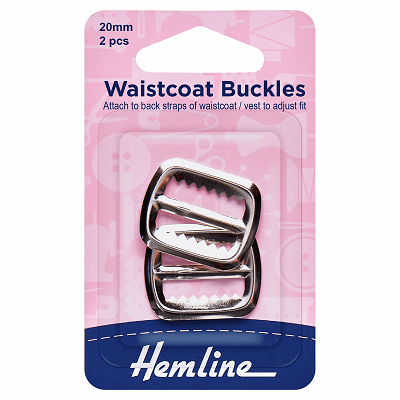 H463.Sil Waistcoat Buckle - Nickel